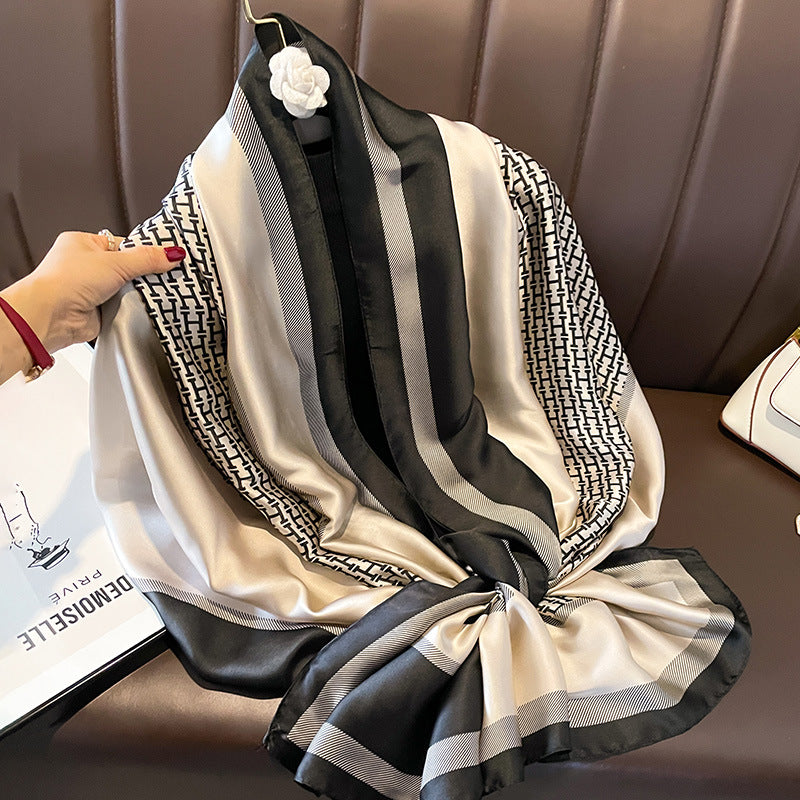 Luxury Printed Large Silk Scarf LUXURY SCARF 80 180 CMS F-364