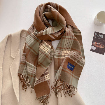 Striped Warm Winter Scarf - 54 * 206 CMS