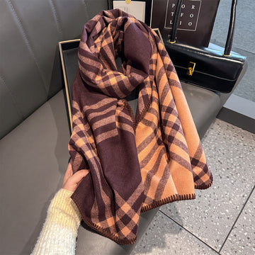 The Statement Check Winter Scarf - 53 * 192 CMS