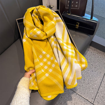 The Statement Check Winter Scarf - 53 * 192 CMS