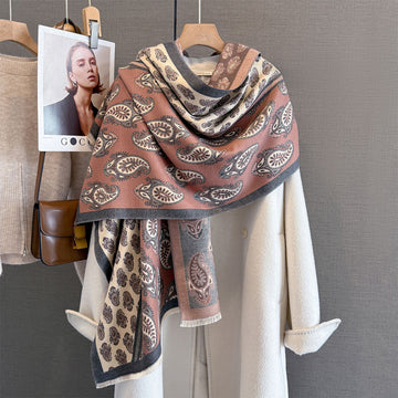 Paisley Print Winter Warm Scarf - 190 * 65 CMS