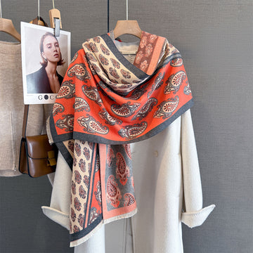Paisley Print Winter Warm Scarf - 190 * 65 CMS