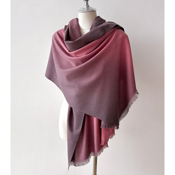Gradient Warm Winter Scarf - 80 * 200 CMS