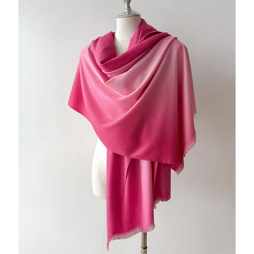 Gradient Warm Winter Scarf - 80 * 200 CMS