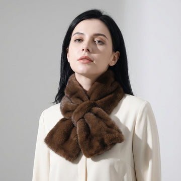 Mink Plush Warm Winter Scarf - 14 * 85 CMS