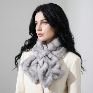 Mink Plush Warm Winter Scarf - 14 * 85 CMS