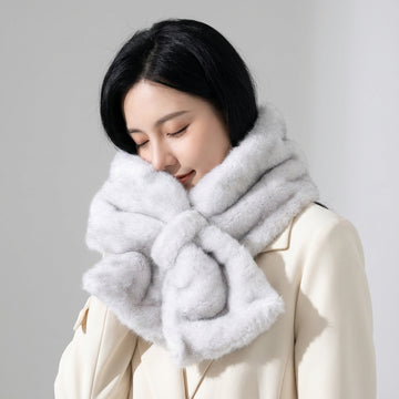 Mink Plush Warm Winter Scarf - 14 * 85 CMS