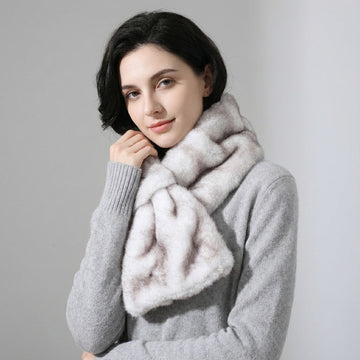 Mink Plush Warm Winter Scarf - 14 * 85 CMS