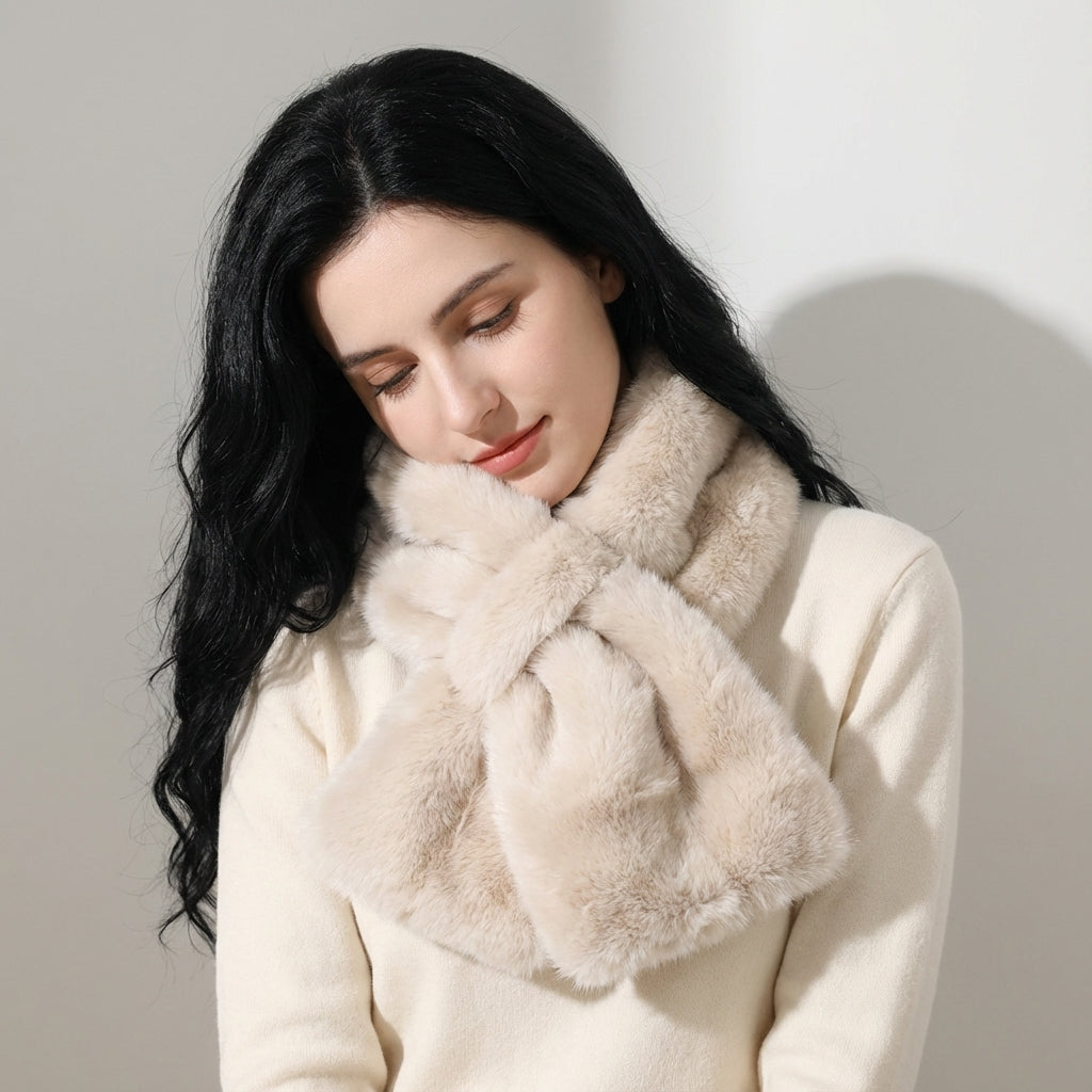 Mink Plush Warm Winter Scarf - 14 * 85 CMS