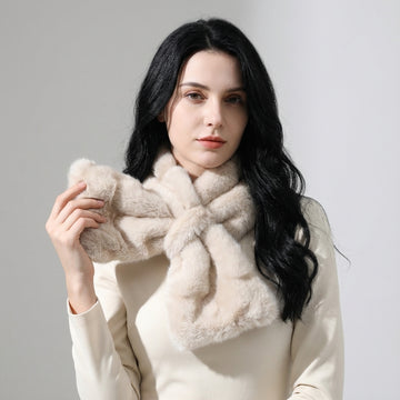 Mink Plush Warm Winter Scarf - 14 * 85 CMS