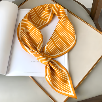 Luxury Printed Loop Scarf - LOOP SCARF 15 * 70 CMS - XED-9_YEL