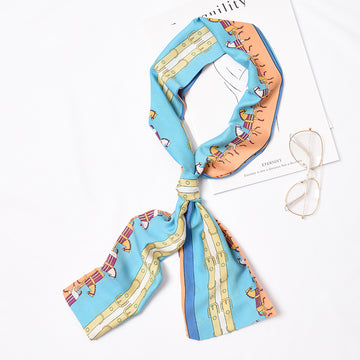 Chic Horse Printed Scarf - 18 x 145 CMS