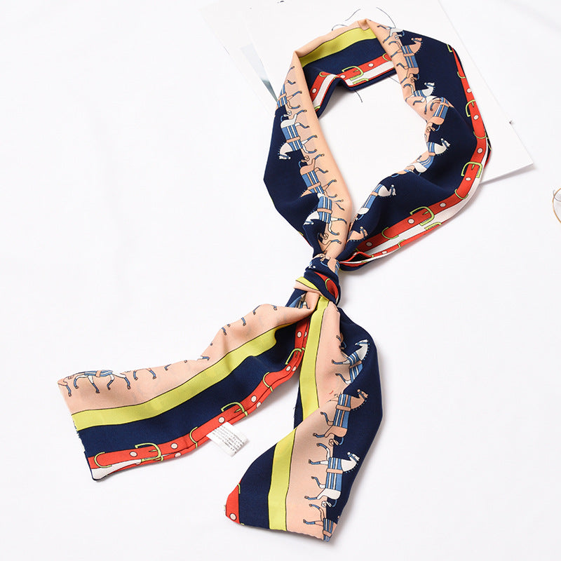 Chic Horse Printed Scarf - 18 x 145 CMS
