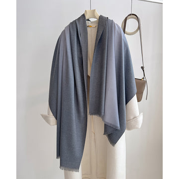 Gradient Warm Winter Scarf - 80 * 200 CMS