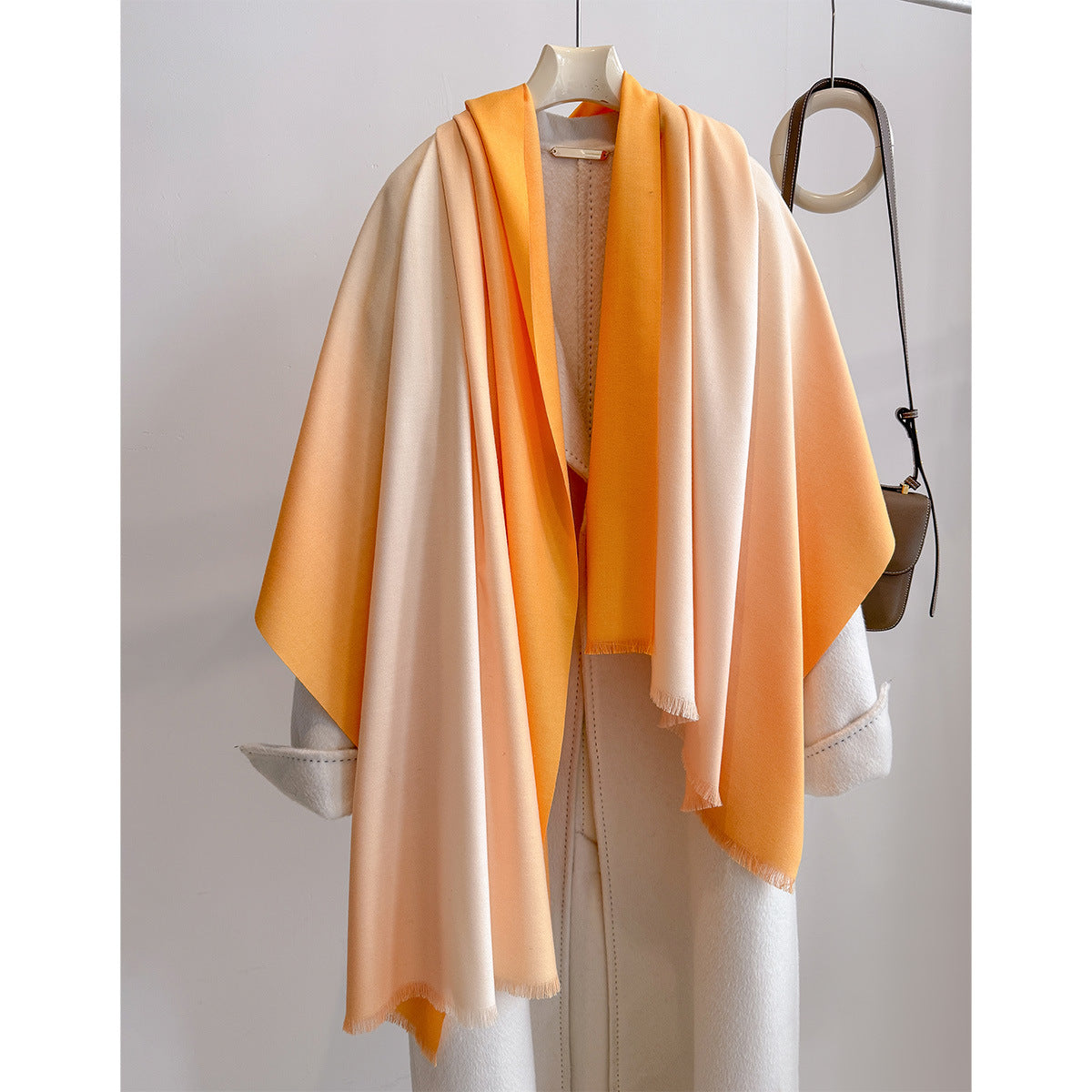 Gradient Warm Winter Scarf - 80 * 200 CMS
