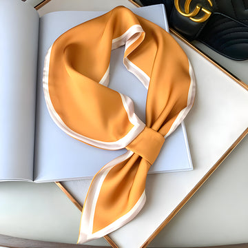 Luxury Printed Loop Scarf - LOOP SCARF 15 * 70 CMS - XED-5_YEL