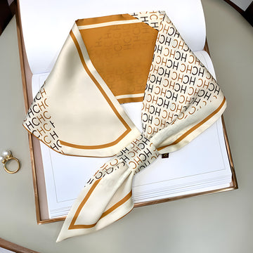 Luxury Printed Loop Scarf - LOOP SCARF 15 * 70 CMS - XED-27_YEL