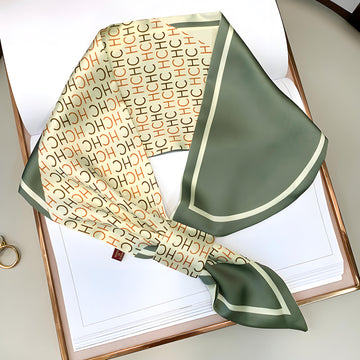 Luxury Printed Loop Scarf - LOOP SCARF 15 * 70 CMS - XED-27_GRE