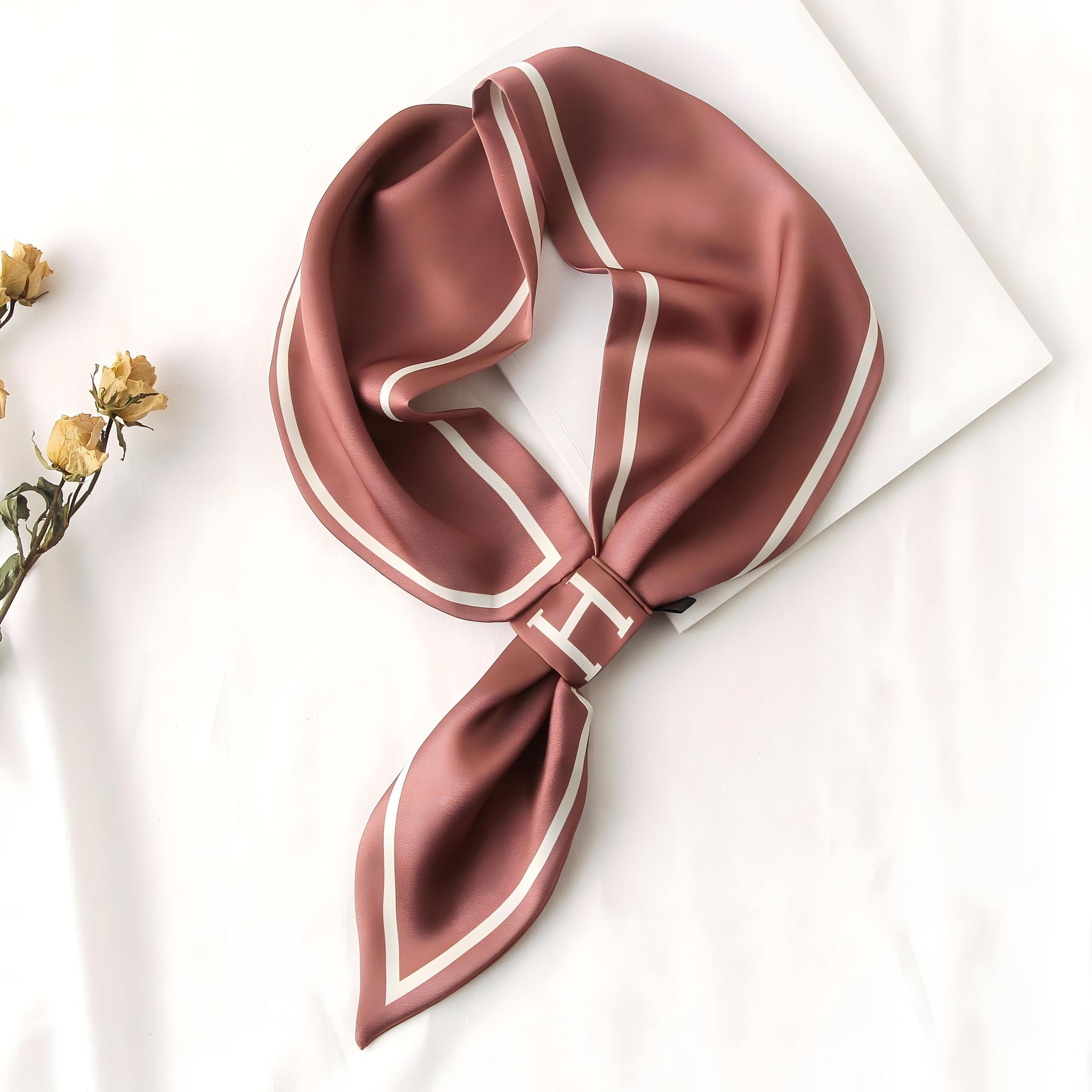 Luxury Printed Loop Scarf - LOOP SCARF 15 * 70 CMS - XED-44_ROS
