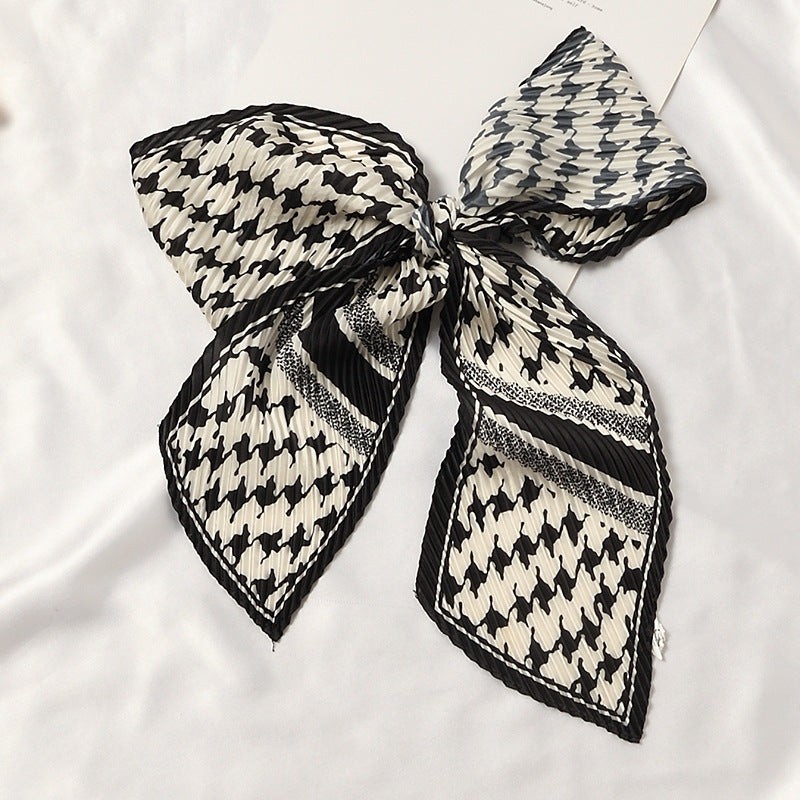 Set Of 3 Printed Pleated Scarfs