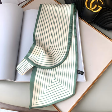 Luxury Printed Loop Scarf - LOOP SCARF 15 * 70 CMS - XED-11_GRE