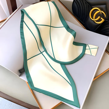 Luxury Printed Loop Scarf - LOOP SCARF 15 * 70 CMS - 001_GRE