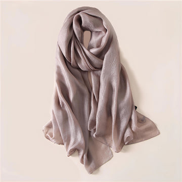 Summer Monochrome Linen Look Sun Protection Scarf - MONOCHROME 100 * 190 CMS