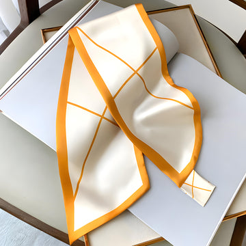 Luxury Printed Loop Scarf - LOOP SCARF 15 * 70 CMS - 001_YEL