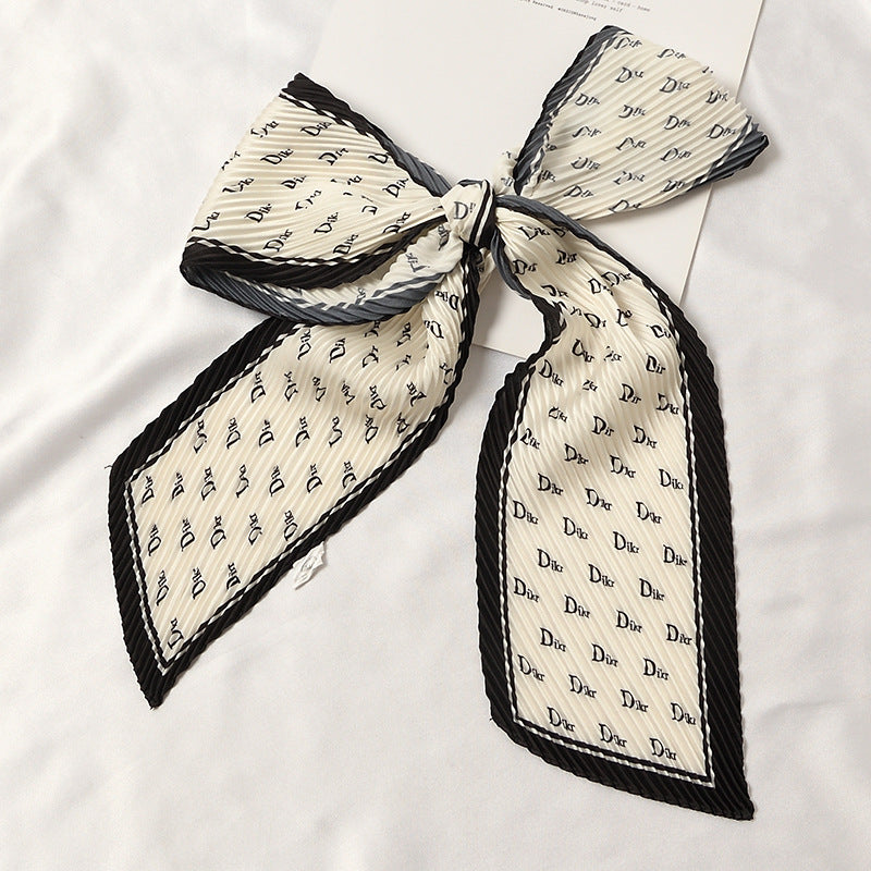 Pleated Printed Scarf - PLEATED SCARF 11 * 135 CMS