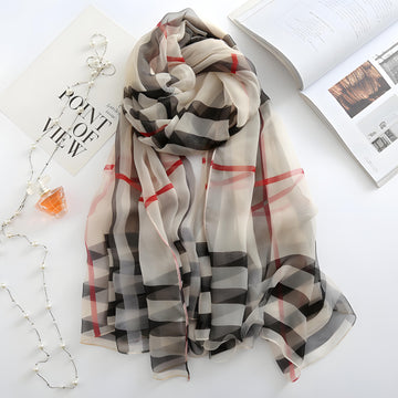 Luxury Printed Large Scarf - LUXURY SCARF 180 * 140 CMS - 585831285836_GRE