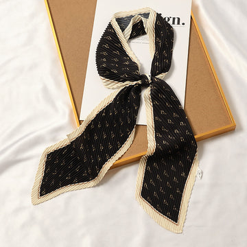 Set of 3 Printed Pleated Scarfs