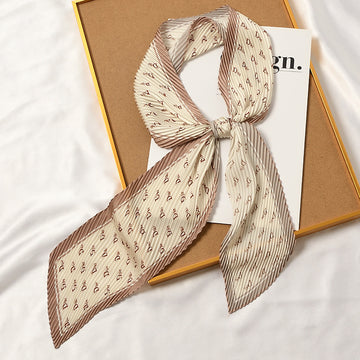 Pleated Printed Scarf - PLEATED SCARF 11 * 135 CMS