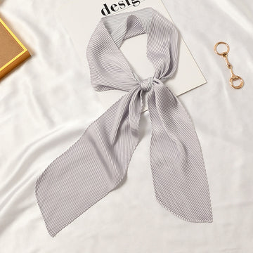 Angled Pleated Solid Scarf - ANGLED PLEATED SCARF 11 * 135 CMS