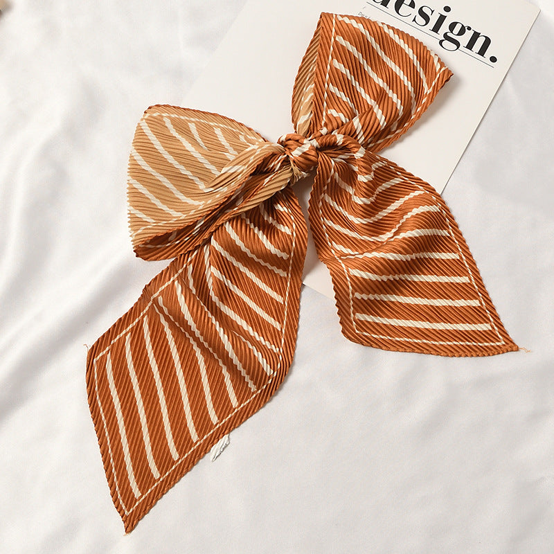 Set of 7 Printed Pleated Scarfs