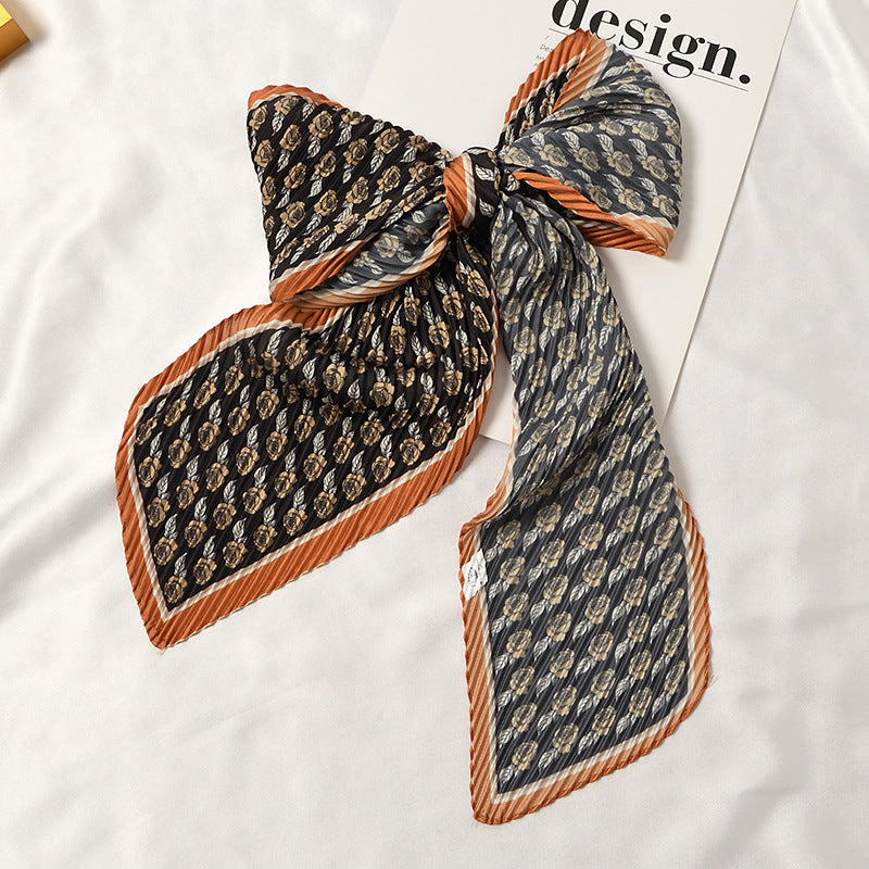 Pleated Printed Scarf - PLEATED SCARF 11 * 135 CMS