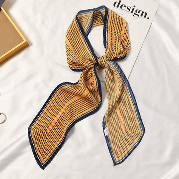 Set of 4 Printed Pleated Scarf