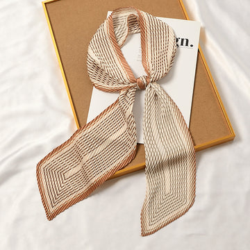 Pleated Printed Scarf - PLEATED SCARF 11 * 135 CMS