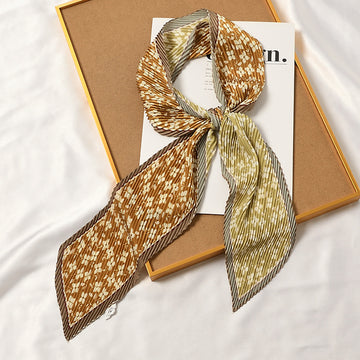 Pleated Printed Scarf - PLEATED SCARF 11 * 135 CMS