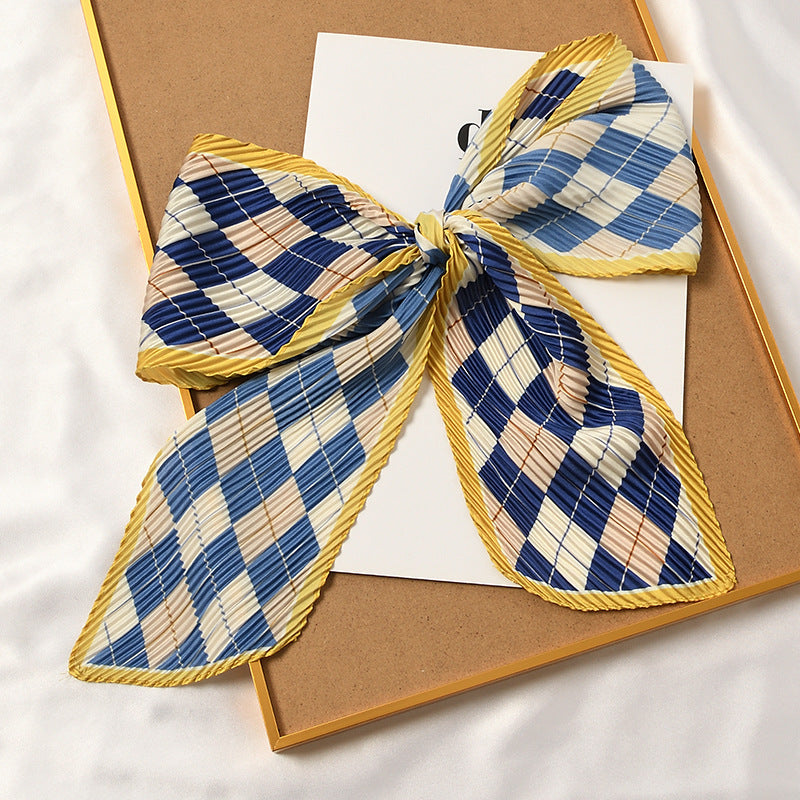 Set of 4 Printed Pleated Scarfs