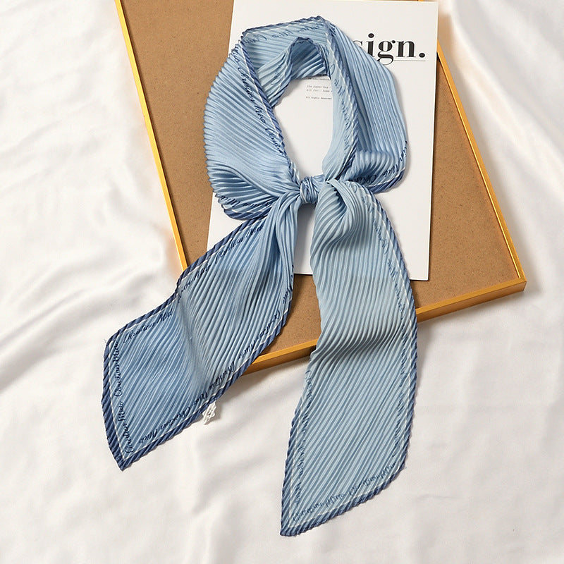 Set of 6 Printed Pleated Scarf