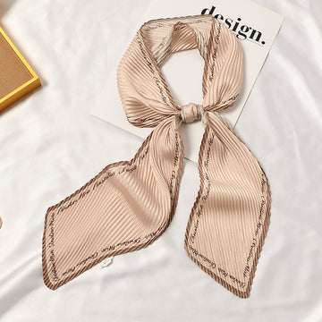 Pleated Printed Scarf - PLEATED SCARF 11 * 135 CMS