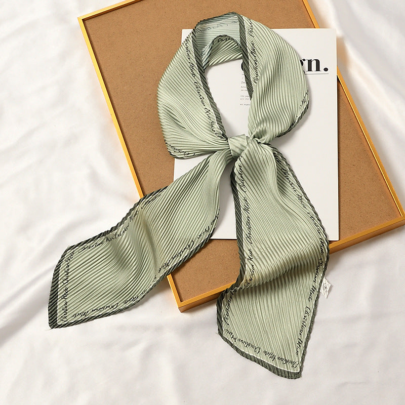 Pleated Printed Scarf - PLEATED SCARF 11 * 135 CMS
