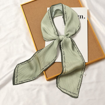 Pleated Printed Scarf - PLEATED SCARF 11 * 135 CMS