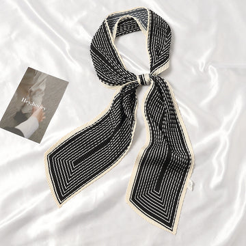 Pleated Printed Scarf - PLEATED SCARF 11 * 135 CMS