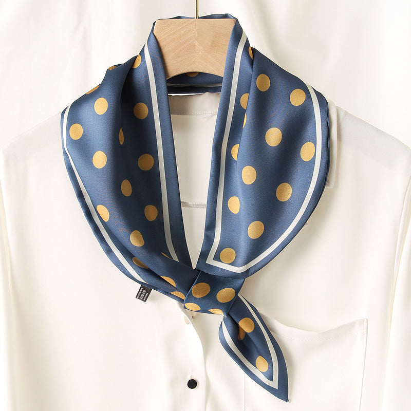 Luxury Printed Loop Scarf - LOOP SCARF 15 * 70 CMS - XED-1_BLU