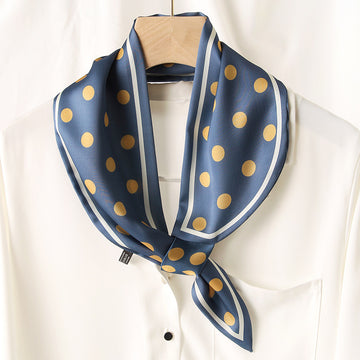 Luxury Printed Loop Scarf - LOOP SCARF 15 * 70 CMS - XED-1_BLU